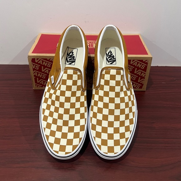 Vans, Classic Slip-On, VN0A33TB9HN, Brown & White - Picture 1 of 13
